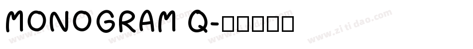 MONOGRAM Q字体转换